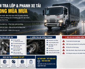 Kiểm Tra Lốp Và Hệ Thống Phanh Xe Tải Trong Mùa Mưa – Việc Nhỏ, An Toàn Lớn