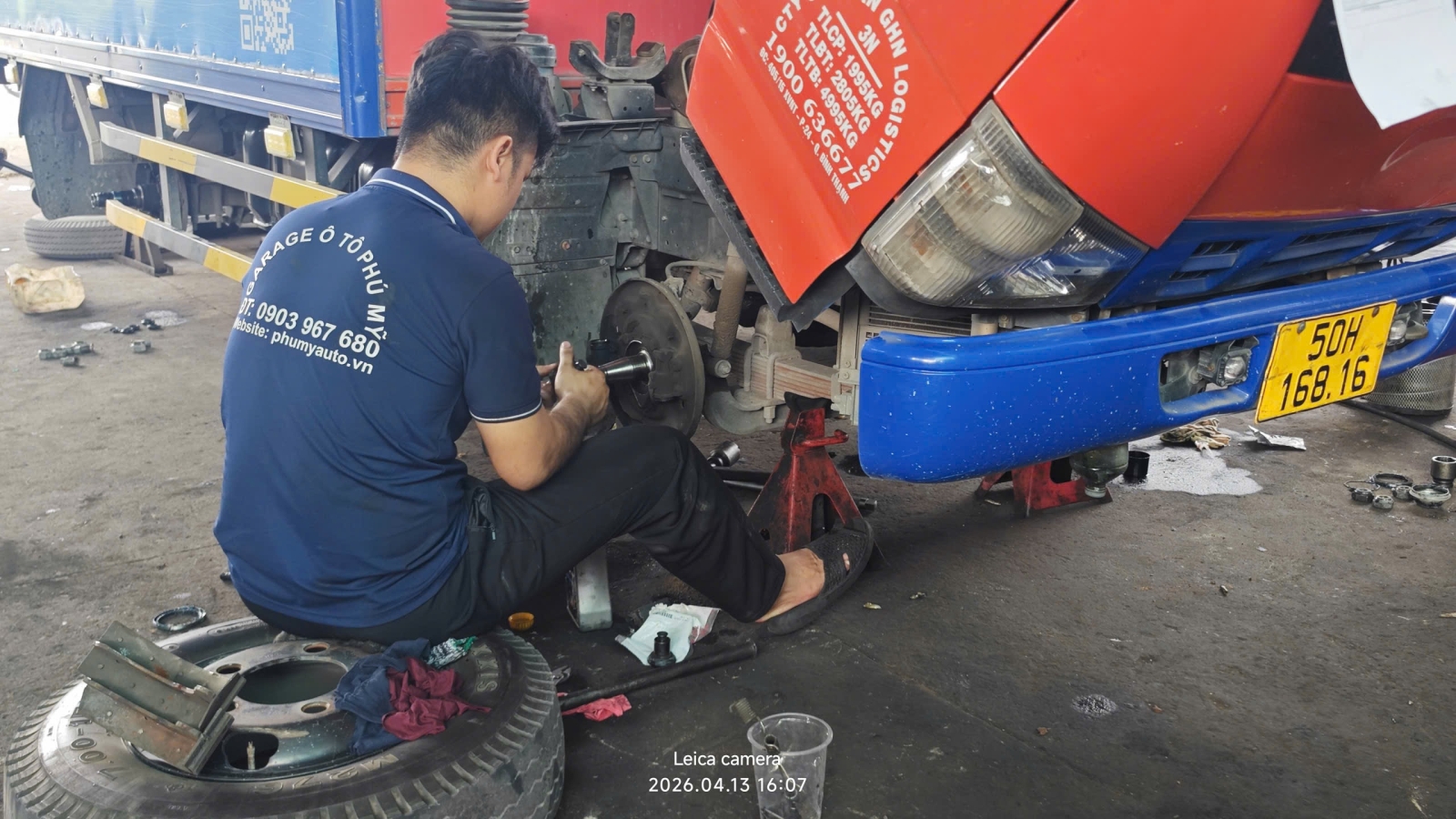 Kiểm tra phanh - trục bánh theo định kì 